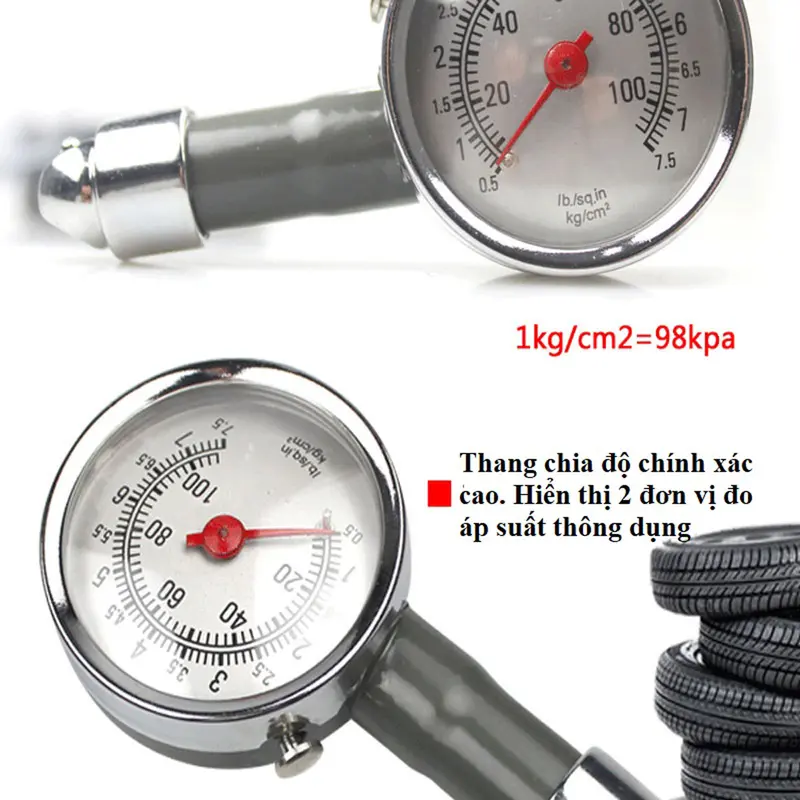 Đồng hồ đo áp suất lốp ô tô Đồng hồ đo áp suất lốp xe máy ... Bz-Auto 3