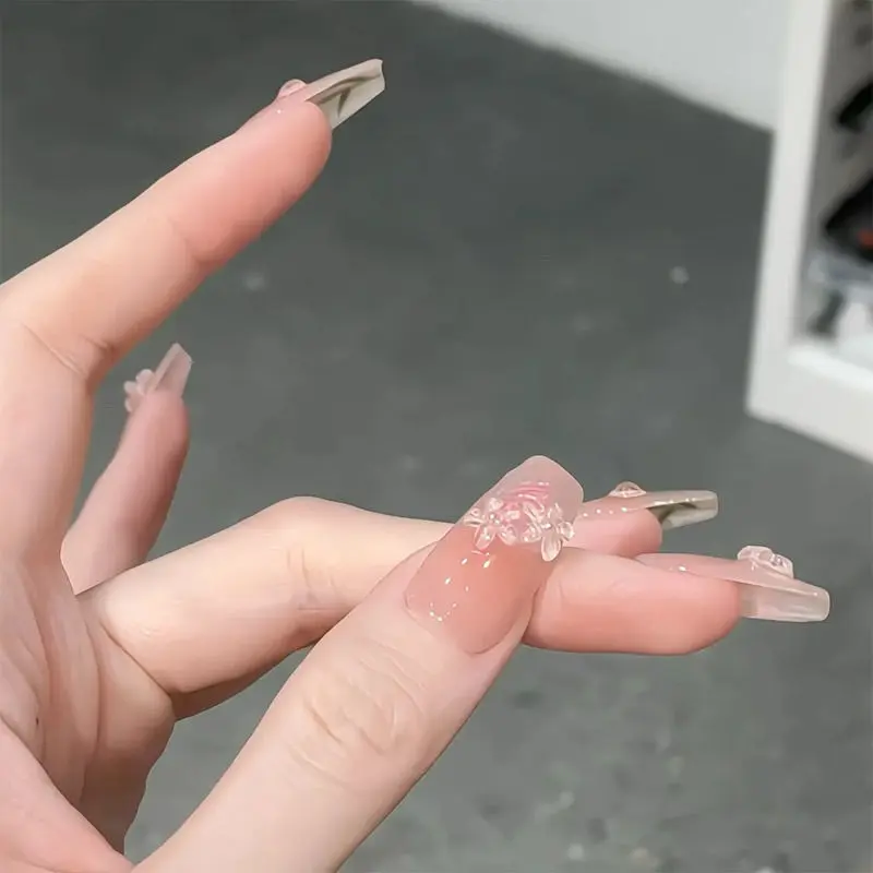 Wearing armor,Nail Patch,Painted tulip,Sweet,Removable,Manual,