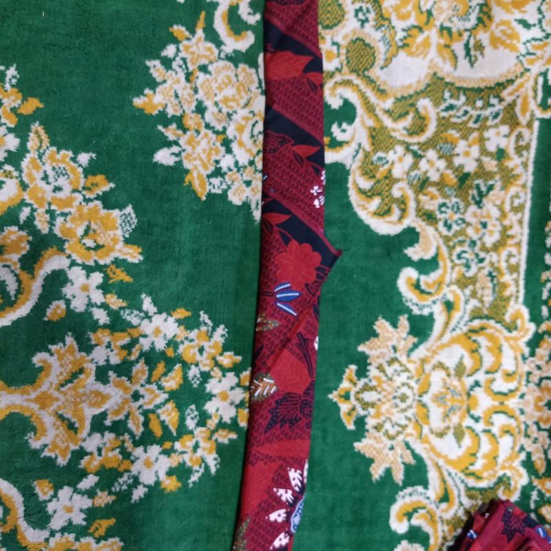 Sleyer segitiga sakera/udeng segitiga khas madura(merah cerah) 4