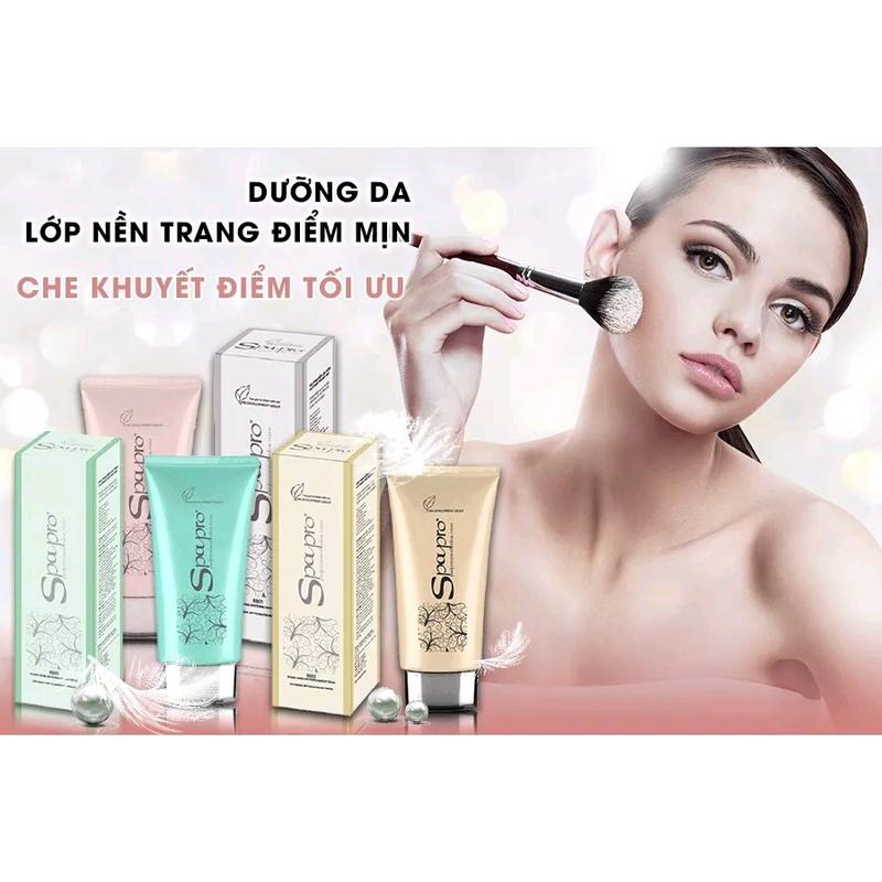 Kem Nền Trang Điểm Trắng Da Thảo Mộc Spapro 40g