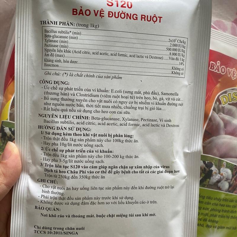 Bảo vệ đường ruột 100g chống tiêu chảy, giúp phát triển hệ thống vi nhung mao, tăng đề kháng, phân heo khô đẹp giảm mùi hôi 1