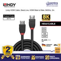 Gambar Lindy Black Line HDMI Cable 8K 60Hz 2m Male to Male dari Sentra Digital Kota Surabaya 1 Tokopedia