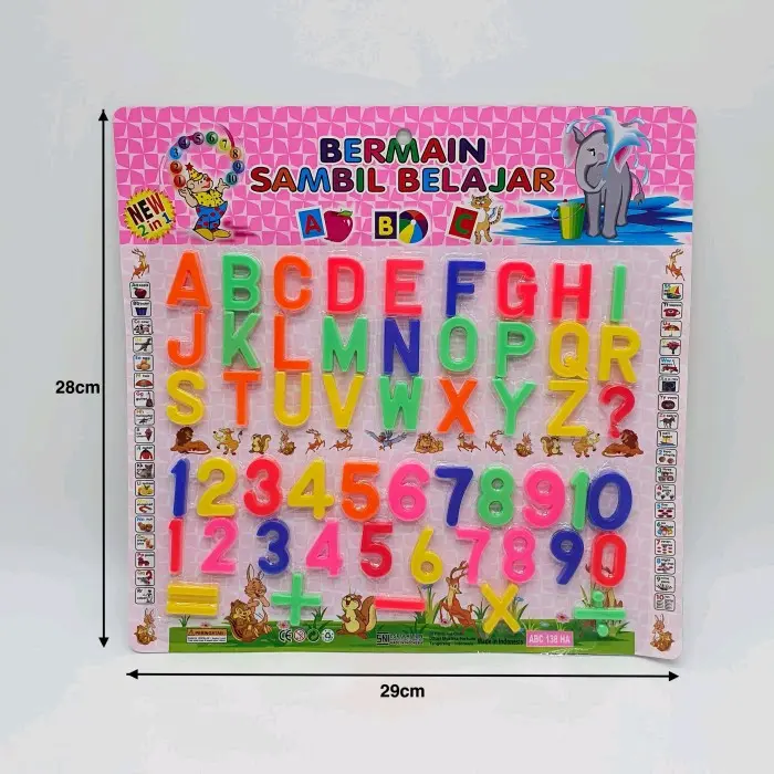 Mainan Edukasi Angka dan Huruf Magnet | Huruf Magnet | Angka Magnet | Mainan Susun Kata | mainan edukasi 1