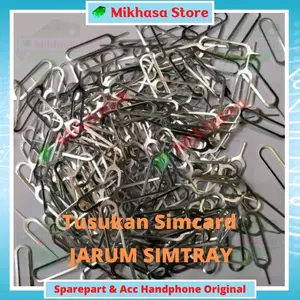 50 pcs Sim Ejektor Jarum Tusukan Colokan Tempat kartu sim card sim tray simlock