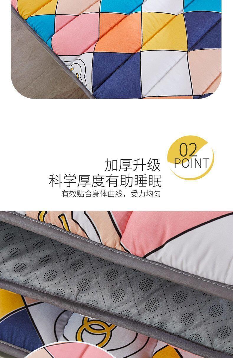 Product Introduction of Thickened student mattress, moisture-proof, foldable tatami, non slip bed mat, bunk bed, single and double dormitory 4
