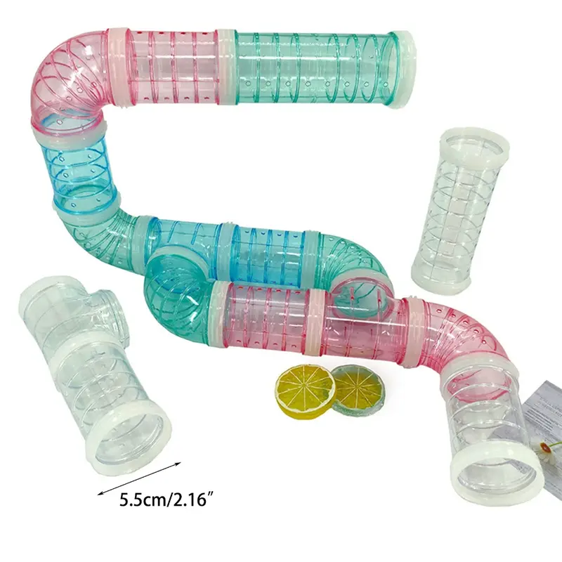 Phiêu Lưu Ống Cho Chuột Hamster, Bộ Ống Bên Ngoài, Ống Nhựa Trong Suốt, Đồ Chơi Cho Chuột Hamster, Để Mở Rộng Không Gian, Đường Hầm Kết Nối Tự Làm 1