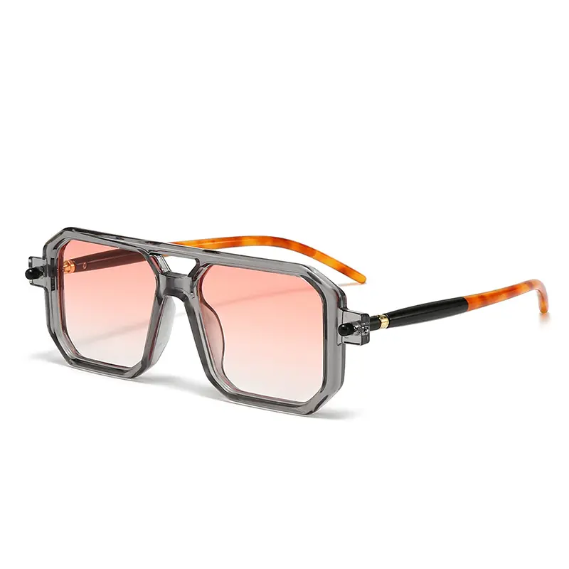 New Fashion Square Sunglasses For Women Men Vintage Punk Sun Glasses Clear Eyeglasses UV400