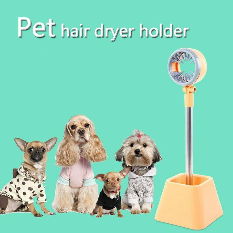 Product Introduction of Pet Hair Dryer Bracket 180 Degree Rotatable Dog for Cat Grooming Brush Holder Pets Clothes Drying Fixing Frame 6