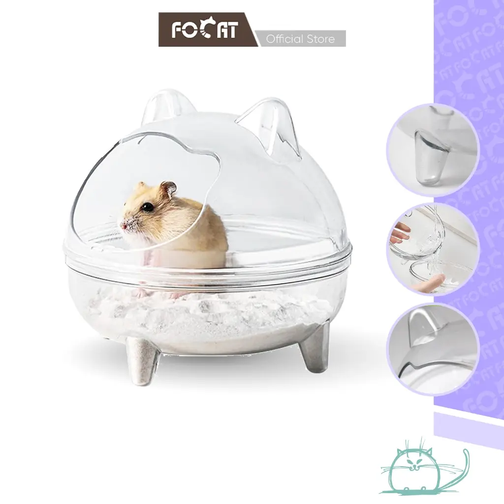 FOCAT Kamar Mandi Hamster F08-F011 Toilet Hamster/Hamster Bathroom/Aksesori Hamster Sugar Glider tempat  pup