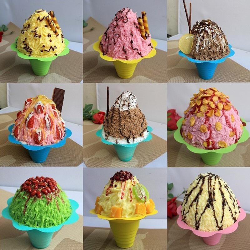 Cốc Sữa Chua Dùng Một Lần, 20 Miếng, Cốc Hình Nón Tuyết Cho Kem, Sinh Tố, Kem, Đá Cạo, Cát, Bát Đá, Hoa 3