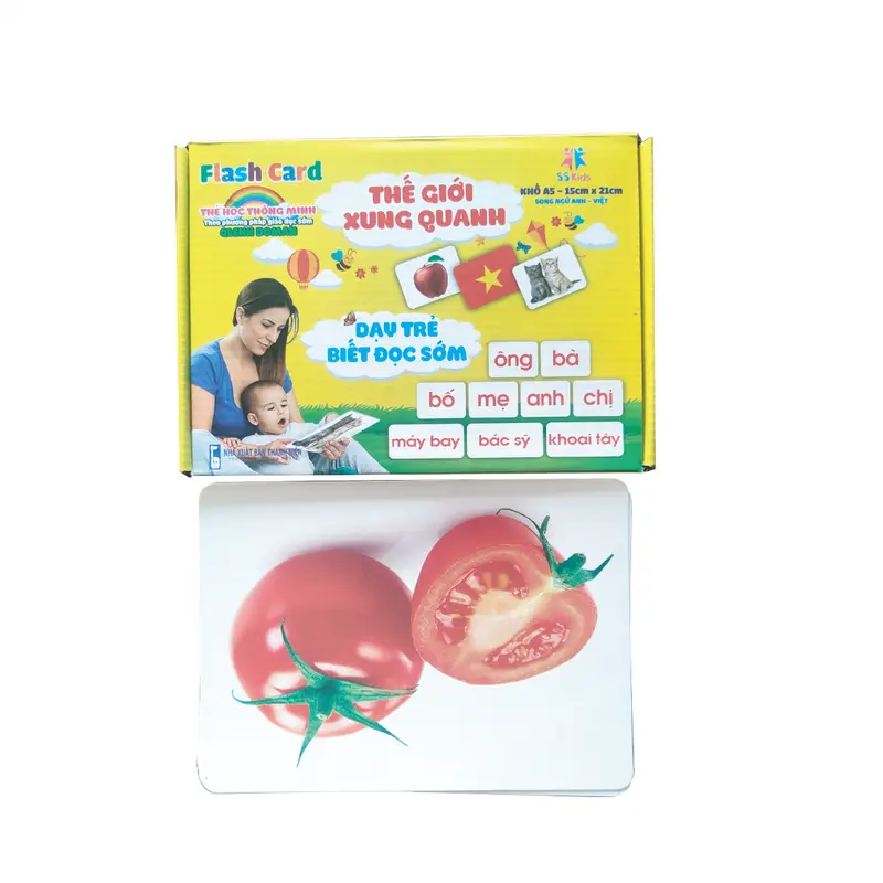 Bộ thẻ flash card học thế giới xung quanh , khổ A5 - 100 thẻ 7