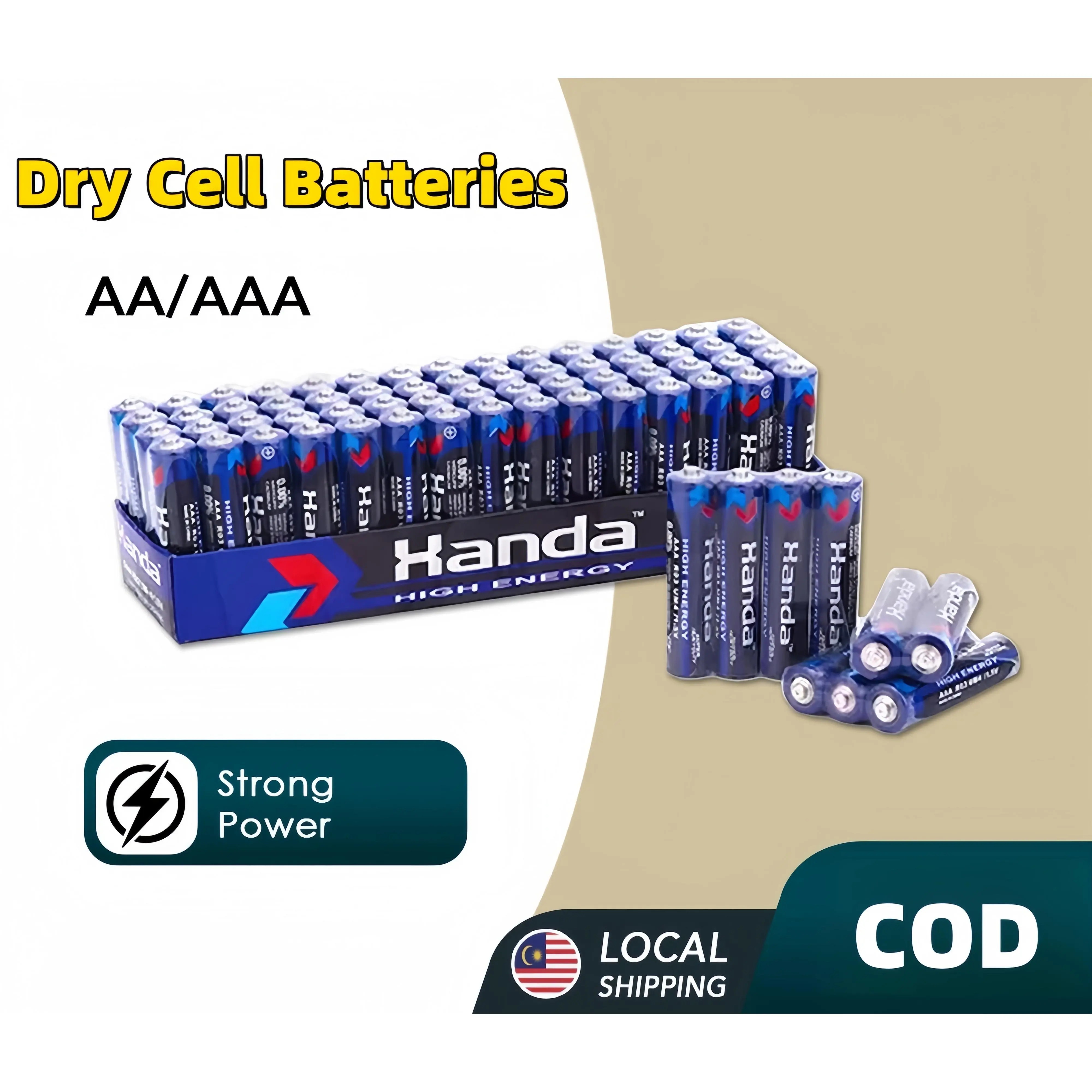 [HOT]1.5V  High-Performance  Carbon Dry Batteries   AA & AAA Handa Alarm Clock Wall Clock Battery