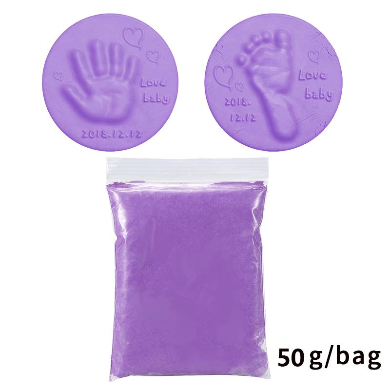 Product Introduction of Bùn Dấu Tay Và Dấu Chân, 50g mỗi túi, Vật Liệu Mềm, Lông Mịn, Thích Hợp Để Tự Làm Cho Em Bé, Chạm Tay Và Dấu Chân, Cho Trẻ Sơ Sinh, 37
