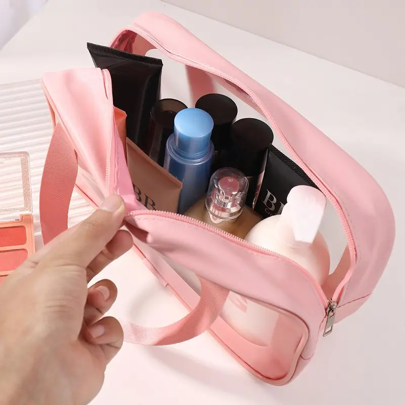 Travel Makeup Tool Set, Including 4 Blender & 3 Mini Blender & 3 Triangle Powder Puff & 6 Finger Powder Puff & 1 Headband & 1 Washing Egg & 1 Brush & 1 Bag 3