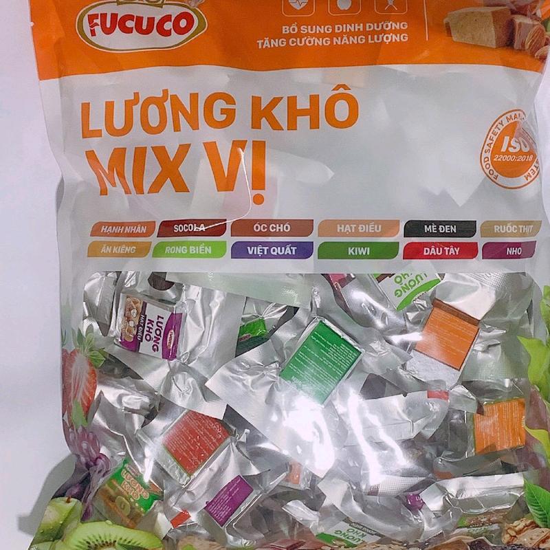 Túi 1Kg Lương khô mix 12 vị FUCUCO thơm ngon,siêu tiện lợi