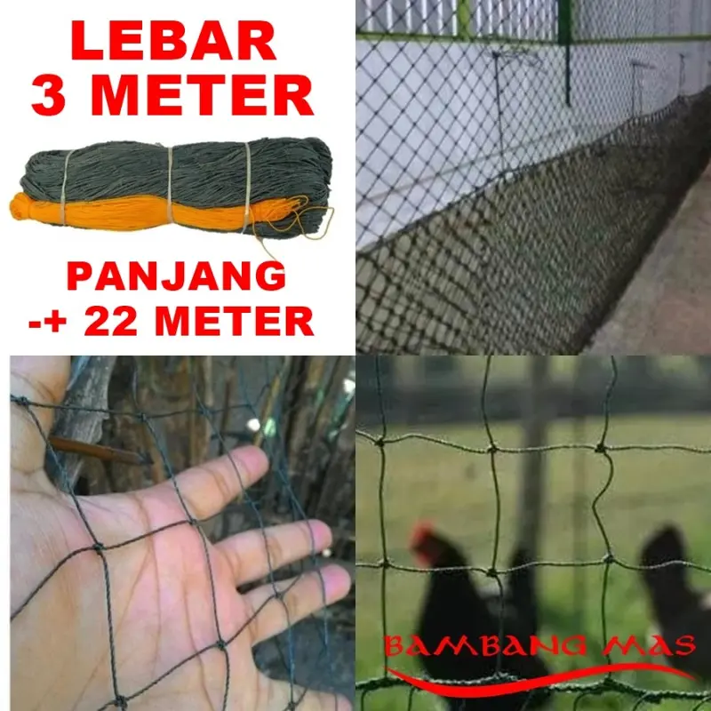 Jaring Ayam Jaring Pagar Tanaman Lebar 3 Meter 0
