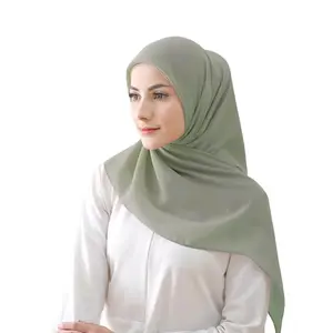 paket 50pcs segiempat bella square(boleh requaes) Jilbab Lembut Kerudung Muslim Polycotton