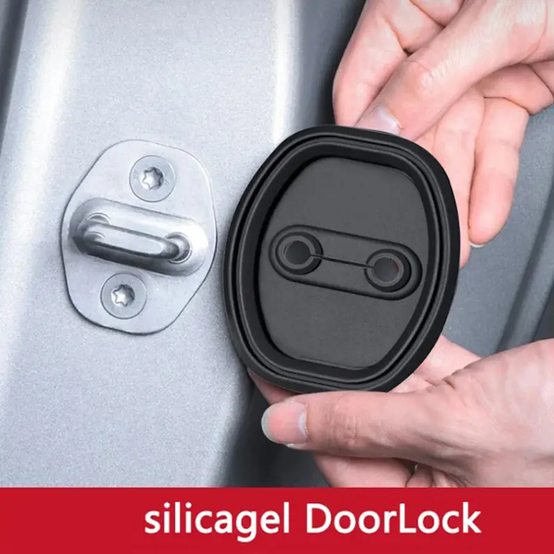 Đệm giảm chấn không tiếng ồn cửa ô tô, 4 cái, Khóa cửa silicon, Vỏ bảo vệ chống va chạm, cho cửa ô tô