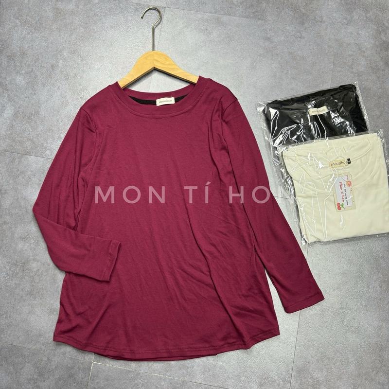 Áo Bầu Cotton Dài Tay | Chất cotton 100% thoáng, thấm mồ hôi, mùa hè mát, mùa đông ấm - Size M/L/XL