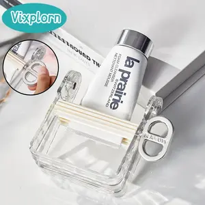 Vixplorn Peras Pasta Gigi Dispenser Pasta Gigi Roll Putar Manual Alat Pemeras Pembersih Wajah Pemeras Pembersih Wajah Penekan Gulung Alat Penjepit