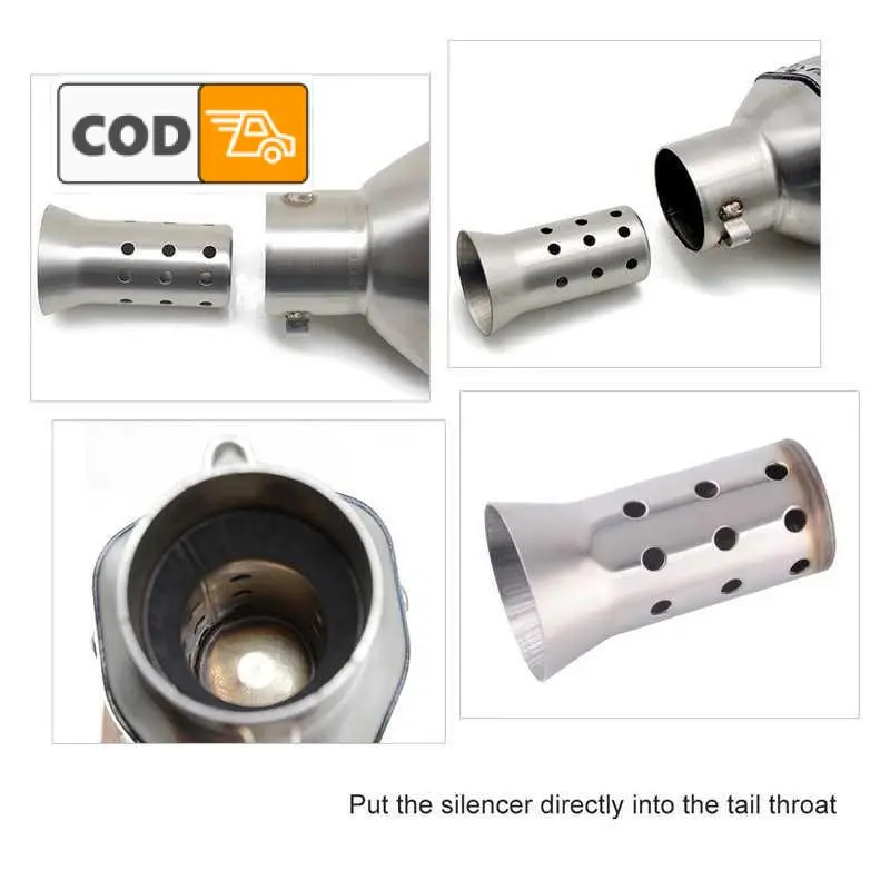Peredam Suara Knalpot Kenalpot Motor 51mm DB Killer Exhaust Muffler Silencer 4