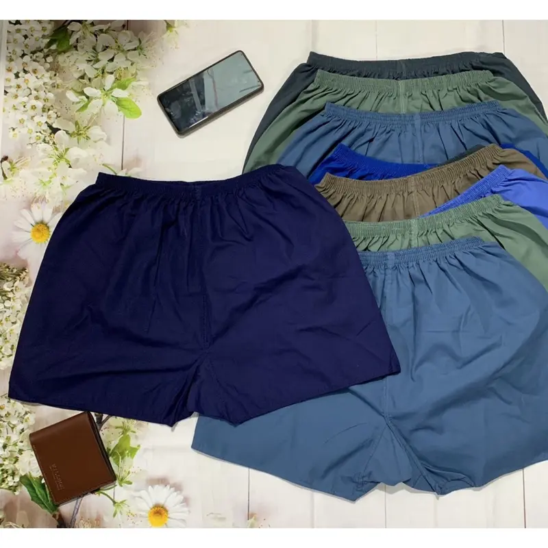 COMBO 5 Quần đùi Nam, đáy tam giác cho cho người trung niên.người lớn tuổi ,chất liệu mền mịn Cotton 0