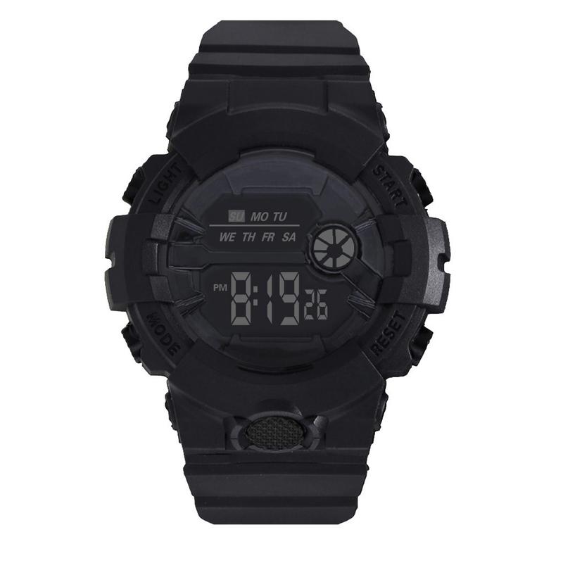 Product Introduction of Đồng Hồ Đeo Tay Thể Thao Reloj Cho Nam, Thời Trang Mới, Màn Hình Điện Tử, Không Thấm Nước, Lcd, Kỹ Thuật Số, Đồng Hồ Bấm Giờ, Ngày Tháng, Cao Su 36