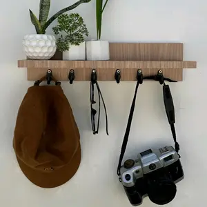 Streetwood Rak Ambalan + Gantungan Kunci Uk 40 cm(6 cantolan) dan 30 cm (4 cantolan) Kayu