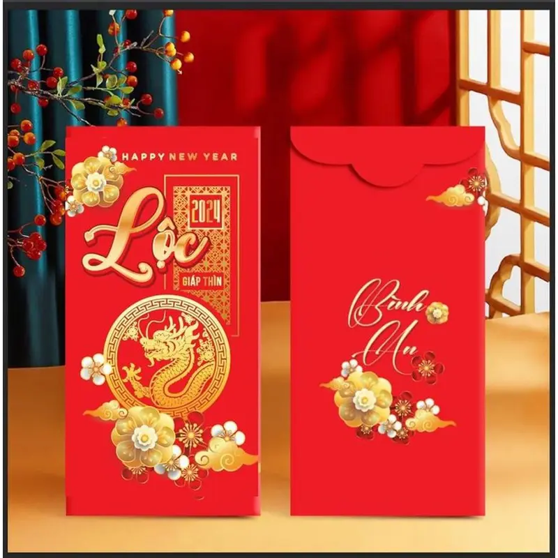 Lá Bồ Đề Nhũ Vàng 12 CON GIÁP Tài Lộc, Bình An May Mắn Để Ốp Lưng điện thȯại, Bỏ Ví/Bóp [Tặng kèm bao lì ẋì lộc] 8