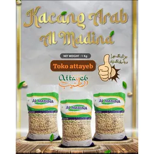 Kacang Arab Chikpeas Roasted Premium Al Madina 1kg High Quality Kacang Jagung Kupas Bersih Roasted Madina