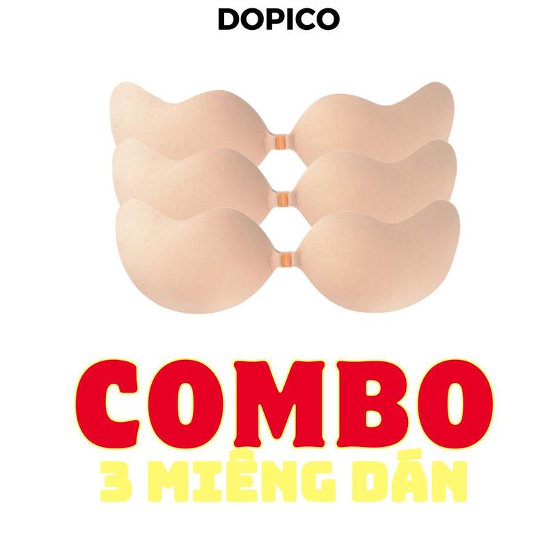 Combo 3 miếng dán ngực nữ cài trước nâng ngực, Set 3 miếng dán ngực tạo khe quyến rủ DOPICO CBD0129 Bra Women miếng dán vú