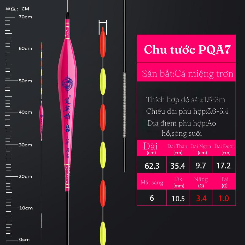 Phao hố đấu chuyên chép Giác Lang tự cân bằng phù hợp câu mực nước 1.5m trở nên chất liệu Nano phao 4.5mm dễ nhì