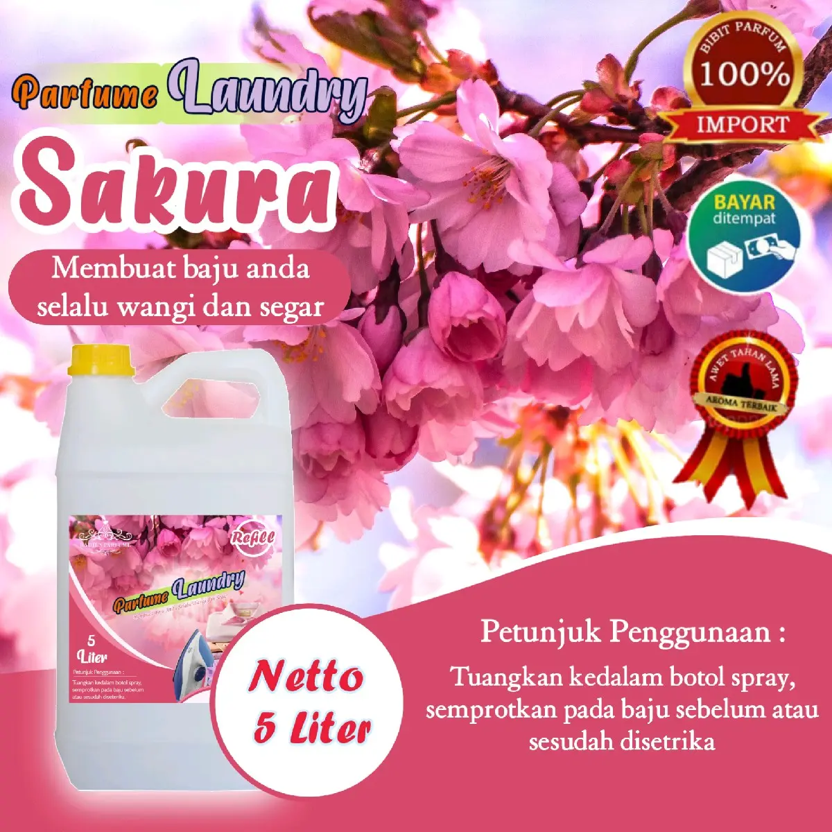 PARFUM laundry sakura (5 liter)
