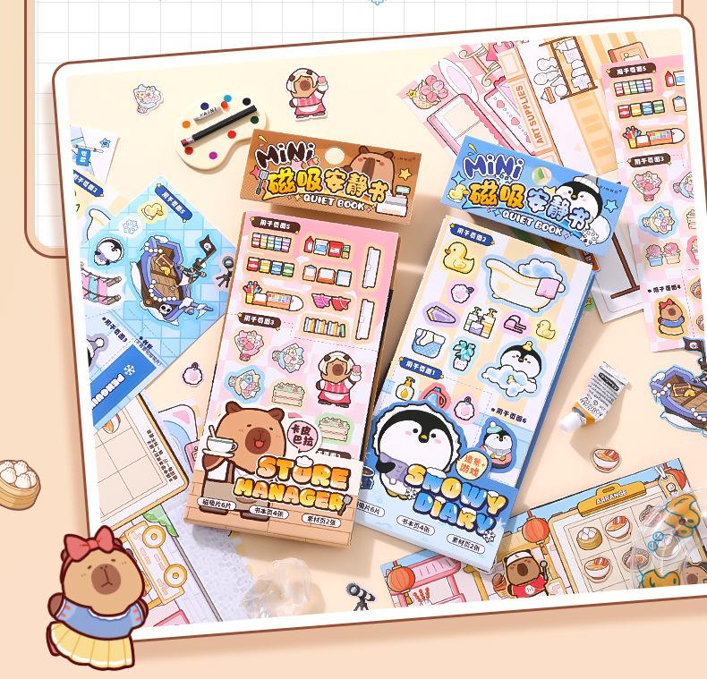 Product Introduction of Capybara Magnetic Quiet Book Stickers – Xinmo Creative Magnetic DIY Activity Book Educational Toy Stickers for Children 18