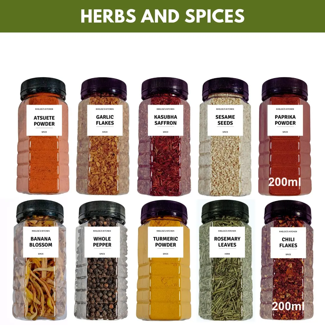 Herbs and Spices All Natural in 200ml Jar