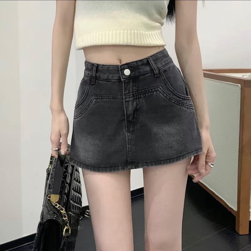 Chân vay jeans màu xám khói HOT 2024 0