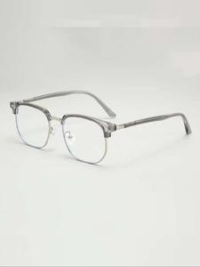Lentes de medio marco vintage, diseño clásico y simple para hombres y mujeres, lentes de moda para el trabajo, decoración de ropa diaria, perfectos para el uso diario de estudiantes