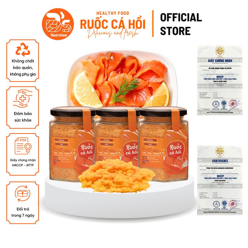 Combo 3 Hũ- Ruốc Cá Hồi Mẹ Bắp(100g)- Vị Nguyên Bản - Food