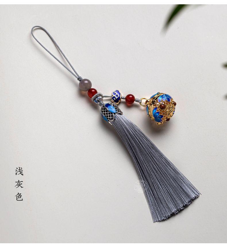 Product Introduction of [2120 Positive Reviews] Qiongrui Portable Aromatherapy Sachet Tassel Phone Chain Pendant Hanging Rope Chinese Retro Style Personalized Pendant Car Keychain 2025 13