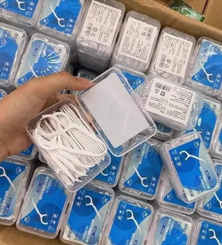 ( 10 Hộp) Combo 500 chiếc tăm chỉ nha khoa 0