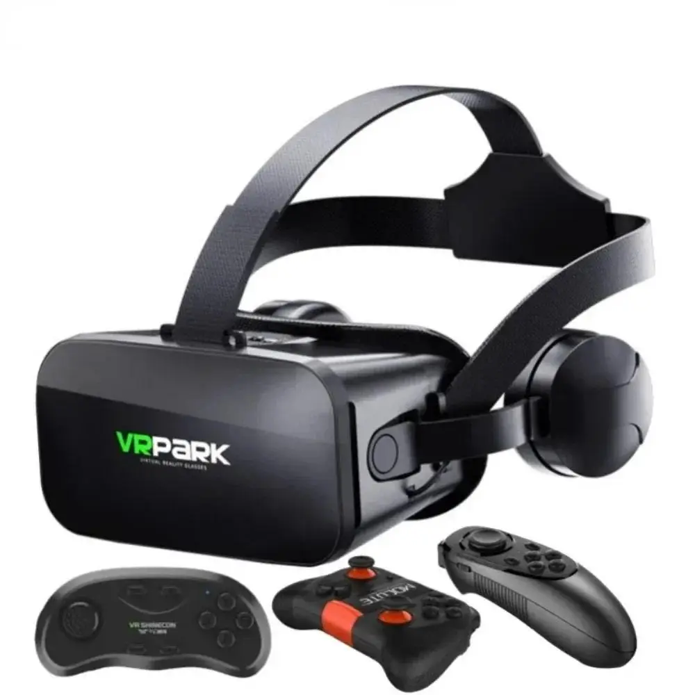 Kính 3D Thực Tế Ảo, VR 4K, Tai Nghe Google Cardboard, Mũ Bảo Hiểm, Tương Thích Với Điện Thoại IOS Và Android, Phạm Vi Tối Đa 6,7 ", Thiết Kế Dạng Rocker