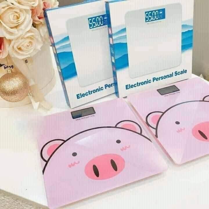 Cân Điện Tử Hình Heo Hồng Có Tương Tác, Cân Sức Khỏe Lợn Điện Tử Dùng Để Cân Người, Max 180kg Pin Đồng Hồ Khách