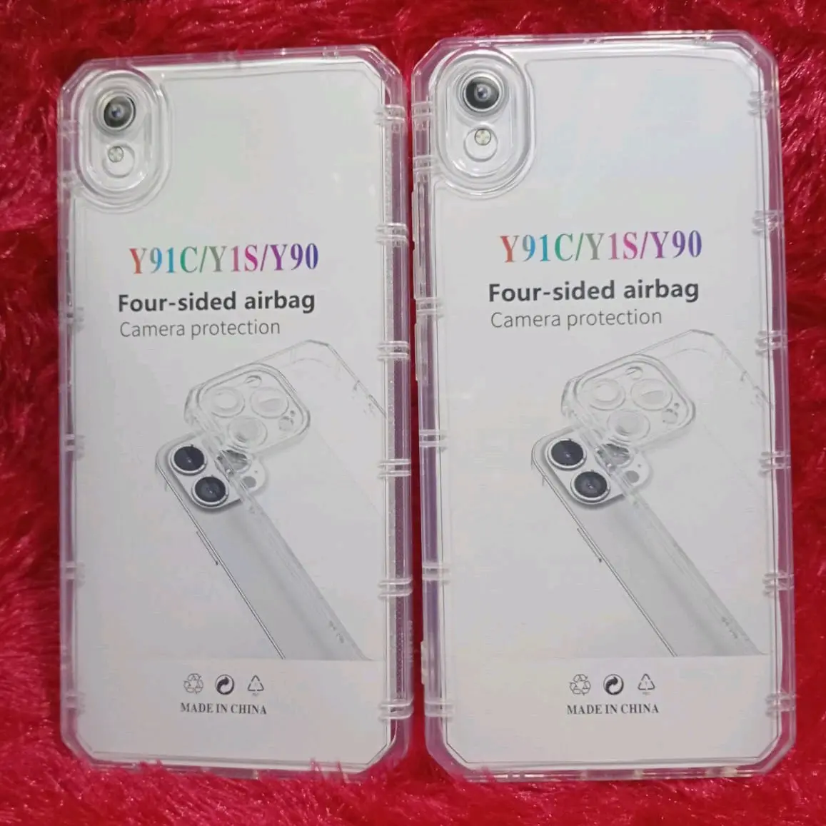 SOFTCASE VI Y91C /Y1S/Y90 SILIKON CASING CASE CLEAR BENING TRANSPARAN SPACE TAHAN AIR RELL FULL KARET Lentur