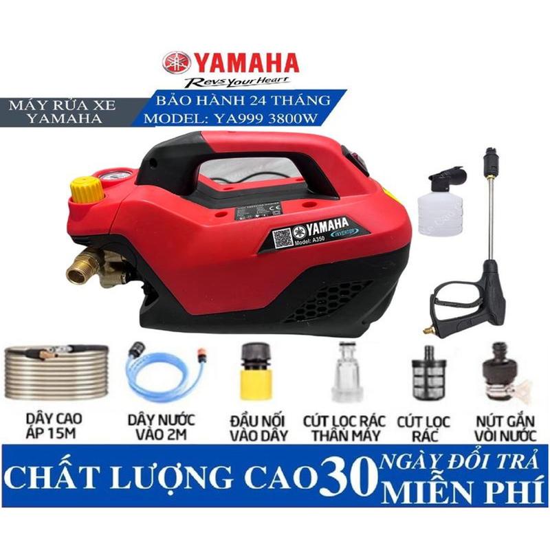 Máy rửa xe áp lực cao YAMAHA - YA999 công suất 3800W tặng kèm bình tạo bọt tuyết và khớp nối dài - Máy xịt rửa cao cấp