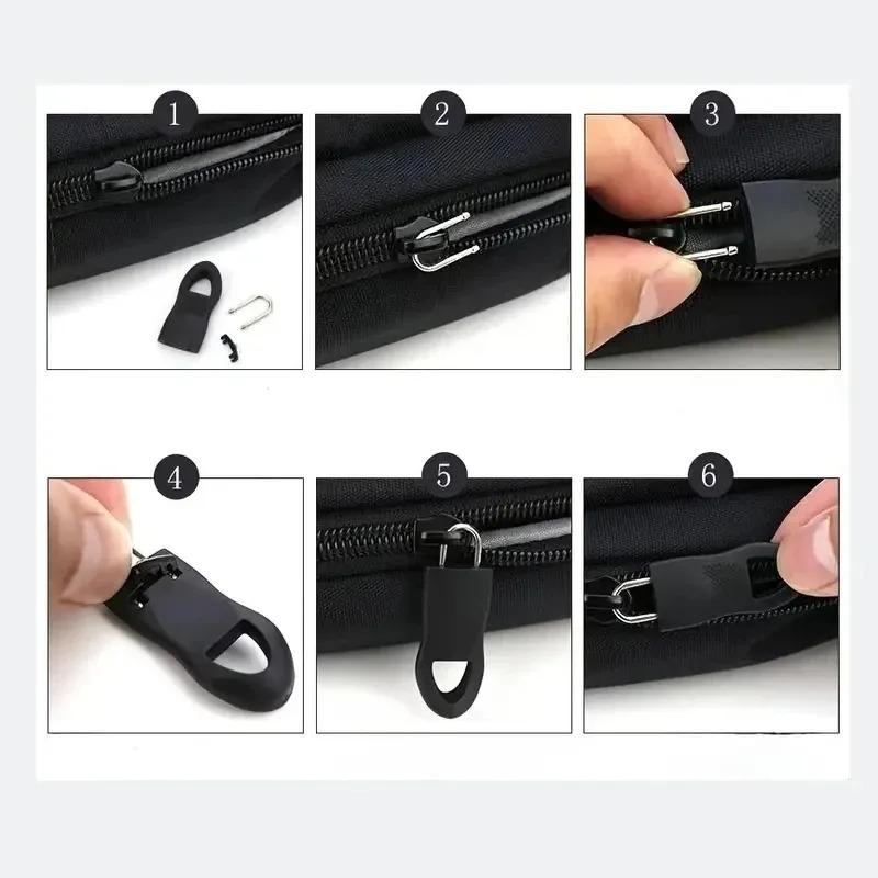 Product Introduction of Dụng Cụ Kéo Khóa Kéo, Thay Thế, Đầu Phù Hợp Với Dây Thừng, Dụng Cụ Cố Định Dây Kéo Quần Áo, Khóa Vỡ, Dây Kéo Tab, Thích Hợp Cho Túi Xách, Vali, Lều 12