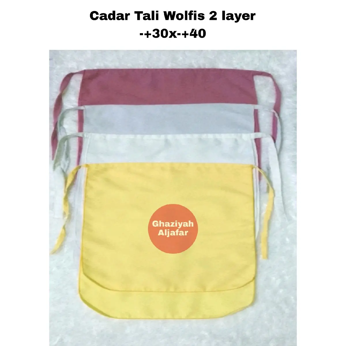 Cadar Tali 2 Layer Wolfis Wolpeach