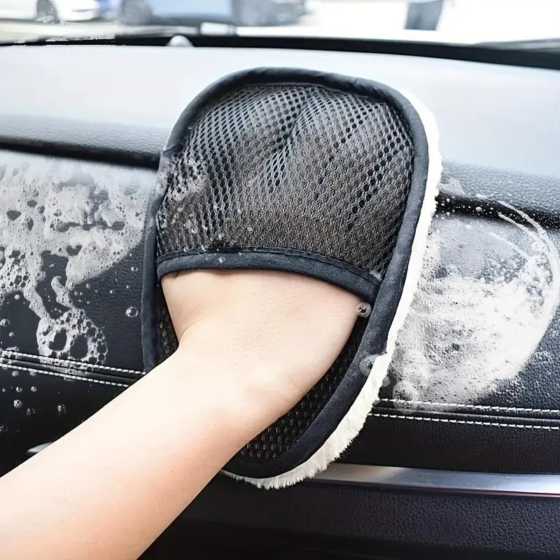 Car Cleaning Brush, Car Interior Cleaning Brush, Soft Glove Car Cleaning Tool, Universal Car Interior Cleaning Brush, Suitable for Car, Motorcycle, Washing Machine 0