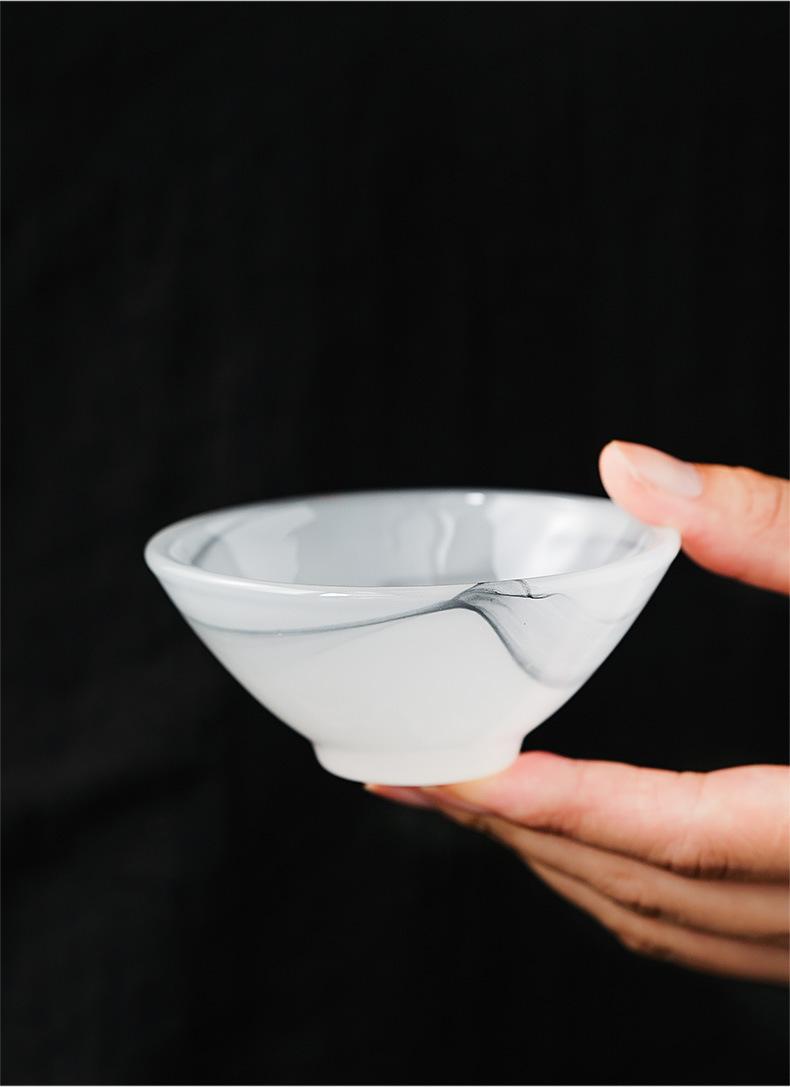 Product Introduction of Glaze Master Cup Home Office Tea Brewing White Jade Tea Cup Single Cup Personal Tasting Cup Kung Fu Tea Set Douli Cup 4