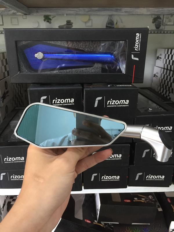  Kính Xe Máy Rizoma 744 Chân Dài Nhôm CNC Phụ Kiện 