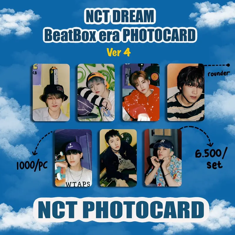PHOTOCARD NCT DREAM -BEATBOX - NCT - PC - SPECIAL EDITION UNOFFICIAL ALL MEMBER - BEAT BOX 3